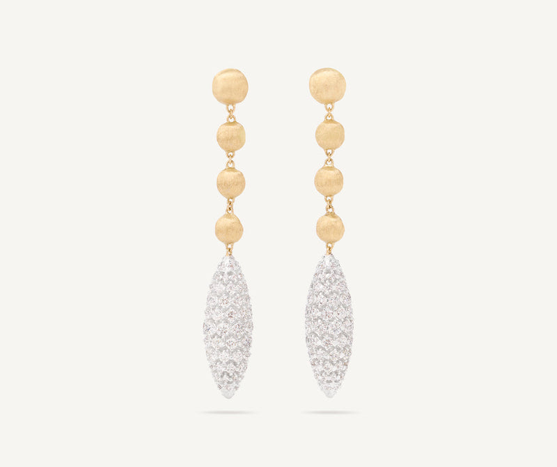 AFRICA ALTA 
Orecchini chandelier con elementi in pavé di diamanti