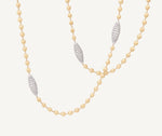 AFRICA ALTA 
Collana lunga in oro giallo con sfere ed elementi in pavé di diamanti