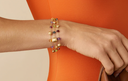 AFRICA  Bracciale a tre fili multicolor
