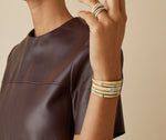 MASAI  Five-strand diamond pavé bracelet