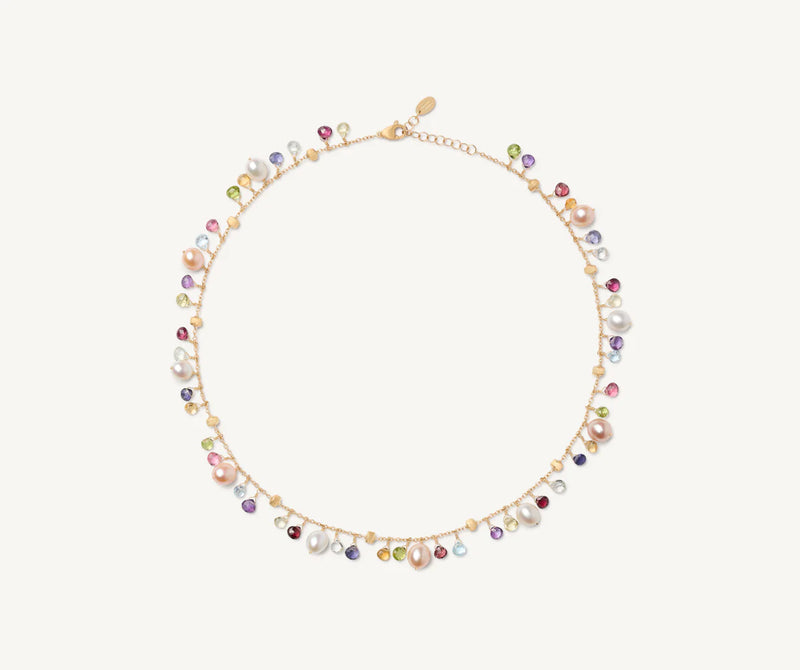 PARADISE  Collier con perle e gemme multicolore