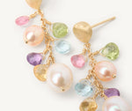 PARADISE  Orecchino con perle e gemme multicolore